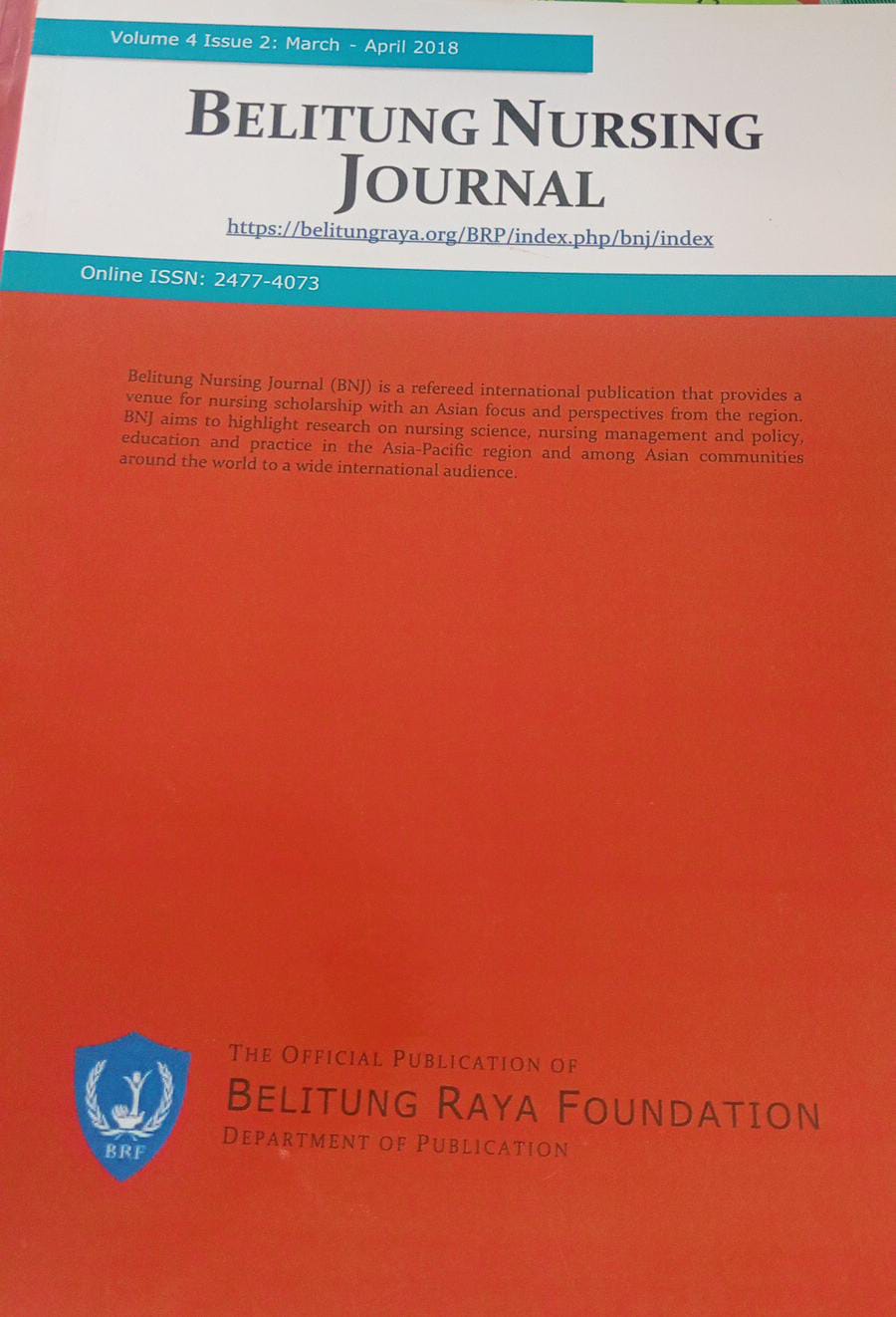 belitung nursing journal