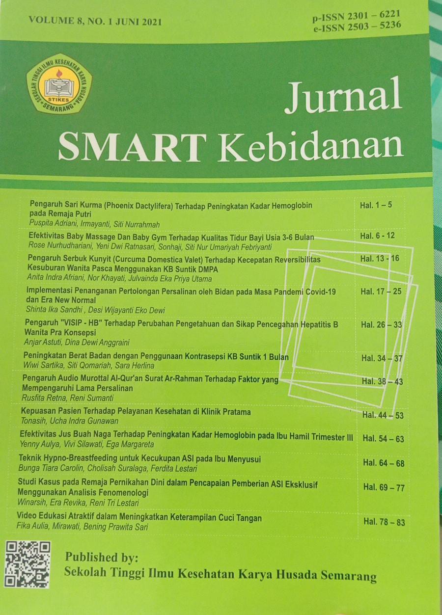pengaruh sari kurma (phoenix dactylifera) terhadap peningkatan kadar hemoglobin pada remaja putri